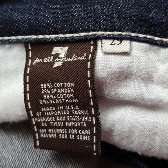 7FAM Dojo Denim Medium Dark Wash 29 - Picture 5 of 8